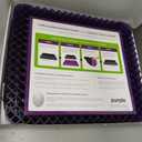 Purple Royal Seat Cushion, Portable 2 Inch Gel Seat Cushion, GelFlex Grid
Handles for Car, Office Chair, Stadium - Pressure-Reducing for Hard Seats, Temperature-Neutral, No-Slip - Made in USA