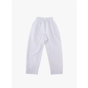 Unisex Kids Karate Pants White Cotton Blend Taekwondo Elastic Waist Lightweight Trousers
White. 140