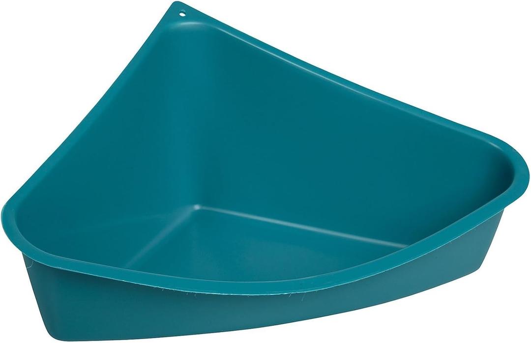 Lixit Corner Litter Pan for Ferrets, Rabbits, Rats, Guinea Pigs and Other Small Animals (Blue Pack of 1)