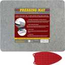 Wool Pressing Mat - 17" x 13.5" Quilting Ironing Pad - 100% New Zealand Felted Wool Iron Board for Quilters, Great for Quilting & Sewing Projects by Savina