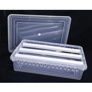 Arts Of India Two Rod Bangle Box For Women,Boxes For Storage Plastic Big Size,Jewellery Box For Travelling,Bride,Poratble Chudi Organizer For Travel,Transparent Organiser (3 RODS)