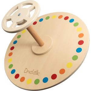Wooden Spinner Seat - Sit and Spin - Bigger Size - Classic Spinning Activity Toy for Toddlers & Kids All Ages (Patent Pending), Extra Large