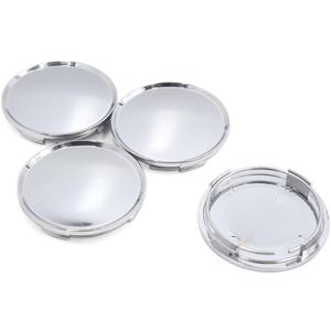 uxcell 4pcs 63mm Dia 4 Lugs Auto Car Tire Wheel Rim Center Hub Caps Cover Silver Tone