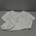 Trendy Queen Womens Basic T Shirts - Stretchy Soft Slim Fit Short Sleeve Y2k Cute Summer Crop Workout Tops (White, M)