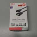 GE Home Electrical GE DVI-D Dual Link Cable, 10 Foot Cable, Video, 1600 X 1200 and Higher, for PC, Digital Monitor or HDTV, Black, 34508