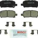 BOSCH BC999 QuietCast Premium Ceramic Disc Brake Pad Set - Compatible with Select Buick Allure, LaCrosse; Chevrolet Impala, Impala Limited; Pontiac Grand Prix; REAR