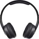 Skullcandy Cassette Wireless On-Ear Headphones, Up to 22 Hours Battery, Foldable Lightweight Design, Backup 3.5mm AUX Cable Included, Microphone for iPhone Android - Black