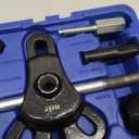 Orion Motor Tech 9-Way Slide Hammer Puller Set, Front Wheel Hub Bearing Remover & Rear Wheel Axle Hub Dent Shaft Puller Tool Kit (blue case)