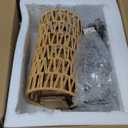 Cordless Floor Lamp for Living Room, with 3 Color Temperature and Pull Cord Switch, 8000mAh Battery Operated Portable Rechargeable Modern Standing (Black)