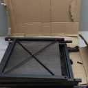 LALA IKAI Fish Tank Stand for 1020 Gallon Aquariums Heavy Duty Adjustable Height Double Tier Steel Structure Sturdy Design Reptile Cage or Tank Storage Cabinet, Black