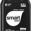 smartwater Alkaline 9+ph, 33.8 Fl Oz Bottles, Pack of 6