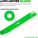 942-0616A 6 Star Mower Blades for Cub Cadet XT1 XT2 LT42 LX42 RZT 42 Craftsman T110 Mulching Blade for 42 Inch Deck Zero Turn Lawn Tractor Mower Replace 742-04126 742-0616A 742-0616 942-0616 /2 Pack