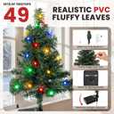 TISEJOY Christmas Tree Solar Lights Decoration Gifts Outdoor, Decorative Navidad Solar Tree Lights with Multiple Modes, Waterproof Xmas Decorations for Outside, Garden Yard Patio Decor 2 Pack