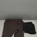 Felina Women's Velvety Super Soft High-Waisted Leggings 2-Pack Brown and Black (L, Black)