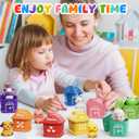 Toddler Boy Girl Toys 1-2-3, Train Set for Toddlers 2-4 with Music & Light, Toys for 1 2 3 Year Old Boy Girl, Counting Matching Sorting Montessori Learning Toy, 1 2 3 Year Old Boy Girl Birthday Gifts
