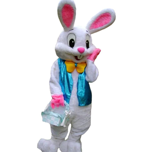 Easter Rabbit Bunny Rabbit Mascot Costume Adult Size Fancy Dress Halloween, One Size
