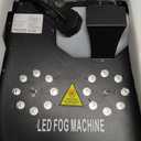 2000W Professional Fog Machine Dual Nozzle with 16 RGB LED, DMX Control Adjustable Smoke Direction, 2.5L Tank LCD Display 30000CFM for Halloween Christmas Stage DJ Party Club Events (Black)