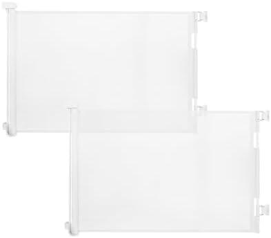 Amazon.com: Veraste (2 Pack) Retractable Baby Gate for Doorways and Stairs, Mesh Safety Gate for Pet, Indoor & Outdoor Use, One-Hand Operation, Easy Installation, 33.6" Tall, Expands to 55" WideWhite,33.6"x55") : Baby
