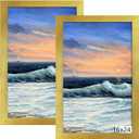 LUCKYLIFE 16x24 Frame in Gold, Gallery Frame for Wall Mounting, 2 Pack