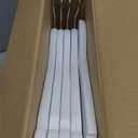 HOUSE DAY White Wooden Hangers 10 Pack, Solid Wood Hanger with Non Slip Pant Bar, Heavy Duty Wooden Coat Hanger for Closet, Smooth Finish Wood Clothes Hangers for Shirts, Suits Jackets, Dress