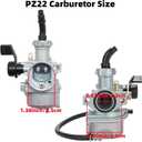 PZ22 Carburetor 22mm Carb Fits for 125cc 110cc CRF110 XR50 CRF50 CRF50f TaoTao SSR110 SSR125 DB14 DB24 Coolster Apollo Pit Dirt Bike 4 Stroke Engine Chinese 4 Wheeler ATV Parts