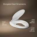 KOHLER Transtions Nightlight, Toddler Potty, Ready Latch, Elongated Toilet Seat, Quiet-Close, White