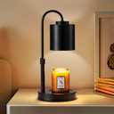 CASTLELIFE Candle Warmer Lamp with Timer & Dimmer, Height Adjustable Electric Wax Melt Warmer for Jar Candles, Gifts for Mom Home Decor, Black