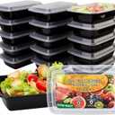 15 Pack- Meal Prep Containers 32oz, Plastic Food Prep Containers Reusable, Leakproof To Go Food Containers with Lids, BPA-Free, Microwave/Dishwasher/Freezer Safe