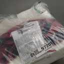 Ruqmuis Chair Cushions for Dining Chairs, 2" Thick Seat Cushions for Kitchen Chairs, DShaped Chair Pads with Washable Cover, Ties and Non Slip Backing, 17'' x 16'', Set of 4, Red