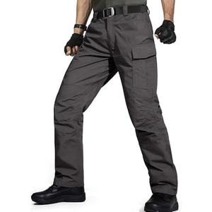 FREE SOLDIER Men's Water Resistant Pants Relaxed Fit Tactical Cargo Work Pants with Multi Pocket, Size 36