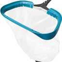 17.5" Heavy Duty Ultra Fine Mesh Pool Pollen & Sand Skimmer Rake, Aluminum Frame Deep Nylon Net, Pool Net for Above Ground & In-ground Swimming Pools (No Pole)