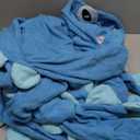 Funziez! Sea Creatures Onesie Lobster, Clown Fish, Hammerhead Shark, Octopus, Squid - Plush Adult Animal Costume Jumpsuit (Small, Blue)