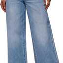 Wide Leg Jeans for Women - High Waisted Baggy Jeans Stretch Loose Denim Pants (6, C_light Blue)