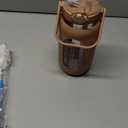 42oz/52oz/64oz Glass Water Bottles with Straw Half Gallon Large Motivational Water Bottle with Time Marker Sports Water Bottles with Silicone Sleeve and Handle Lid Water Jug for Gym Workout (Amber)