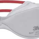 3M 1870 mask Pack of 20 Individually Wrapped 3 Panel Flat Fold Design Allows for Facial Movements Comfortable