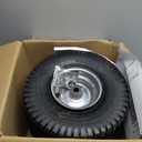 MZREXN 15x6.00-6 Lawn Mower Tires and Wheel Assembly, Front Tires Replacement, Compatible with John Deere & More Riding Mowers, 4 Ply Pneumatic, 3" Centered Hub, 3/4" Bearings, 2PCS