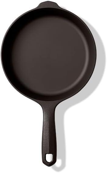 Field Company 6.75-Inch Cast Iron Skillet  Pre-Seasoned Small Frying Pan for Eggs, Single Servings & Everyday Prep, Lighter & Easy to Handle, Smooth, Made in USA (No.4, 1 Serving)