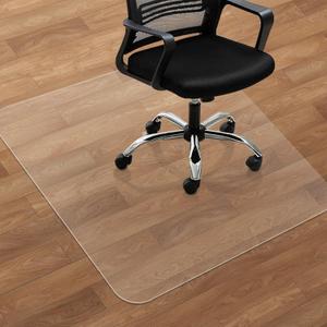 Office Chair Mat for Hard Floors - 47''47'',Heavy Duty Clear Wood/Tile Floor Protector PVC Transparent, 47"x47" Rectangle