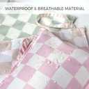 3 x Wet Dry Bags Water Resistant - 2 Pack Reusable Waterproof Wet Dry Bag for Swimsuits & Baby Clothes - Leakproof Storage Pouch Bag for Travel & Baby Diaper - Travel Laundry Daycare Bags (Marine Animals&Light Green)