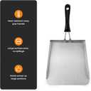 Stanbroil 2 Pack Smash Burger Spatula, Stainless Steel Griddle Food Mover, Large Griddle Scraper Food Shovel - Stir Fry Spatula, Fried Food Scoop, Hibachi Tools