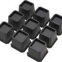 Bed Risers 3 Inch Set of 9, Heavy Duty Bed Elevators Lifts Up 3,000 lbs Furniture Riser for Sofa and Table, Black