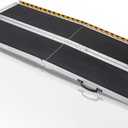 7FT KOLO Foldable Wheelchair Ramp, 84" L x 31.3" W, 800 lbs Capacity, Non-Skid Portable Ramps for Steps, Lightweight with Handle, for Wheelchairs Scooters to Home Steps Stairs Doorways