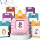 510 Sight Words Talking Flash Cards Toddler Toys Pocket Speech for Toddlers, Talking Learning Flash Cards Educational Toys Sensory Toys for Boys and Girls (Pink), Medium