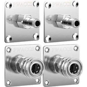 PWACCS Pressure Washer Gun Holder, Foam Cannon Holder, 1/4" Quick Connect Foam Cannon Wall Mount, Foam Gun Storage Rack Wall Mount Tool Holder for Organize and Store Power Washing Accessories, 4 Pack