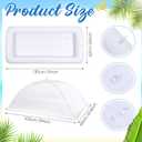 SiliFine Set of 3 Pool Party Supplies 4 Foot Folding Ice Table Cooler Table Outdoor Mesh Food Covers Food Tent Inflatable Serving Bars Food Trays for Party Buffet for BBQ Picnic Camping
