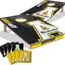 YouTheFan NCAA 2 x 3 Wood Cornhole Game with Logo Bags (Appalachian State Mountaineers)