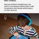 Belkin SoundForm Mini - Wireless Bluetooth Kids Headphones, 30H Battery, 85dB Safe Volume Limit, Built-in Microphone - Toddler On-Ear Earphones for iPhone, iPad - Ideal for School - Blue w/Case