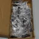 Estmoon 30 Pack Cabinet Knobs Matte Black Drawer Knobs Stainless Steel 2 Inch Overall Length Dresser Knobs for Cabinets Cupboard Bathroom Kitchen Hardware, Single Hole T Bar Knobs