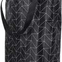 Rolling Shopping Bag, Small Shopping Cart (Black)