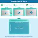 LAPGEAR The Original Lap Desk – Aqua Sky, Fits 17" Laptops